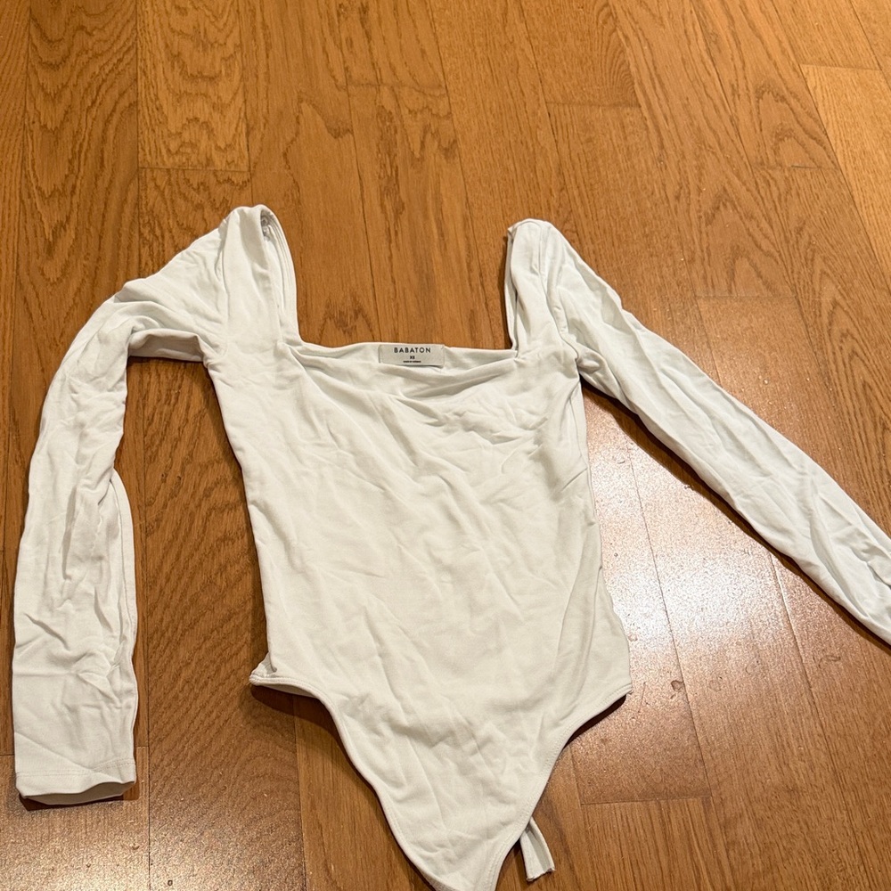 Aritzia Babaton white bodysuit top